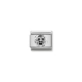 Nomination Composable Classic MONUMENTS RELIEF acciaio e argento 925 (17_Mund der Wahrheit)
